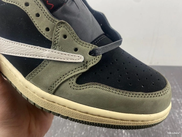 Cheap TBkick LOW SCOTT 1 SP OLIVE' TRAVIS X DM7866-002 AIR JORDAN OG 'BLACK 0724